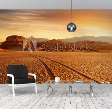 Picture of sunset desert